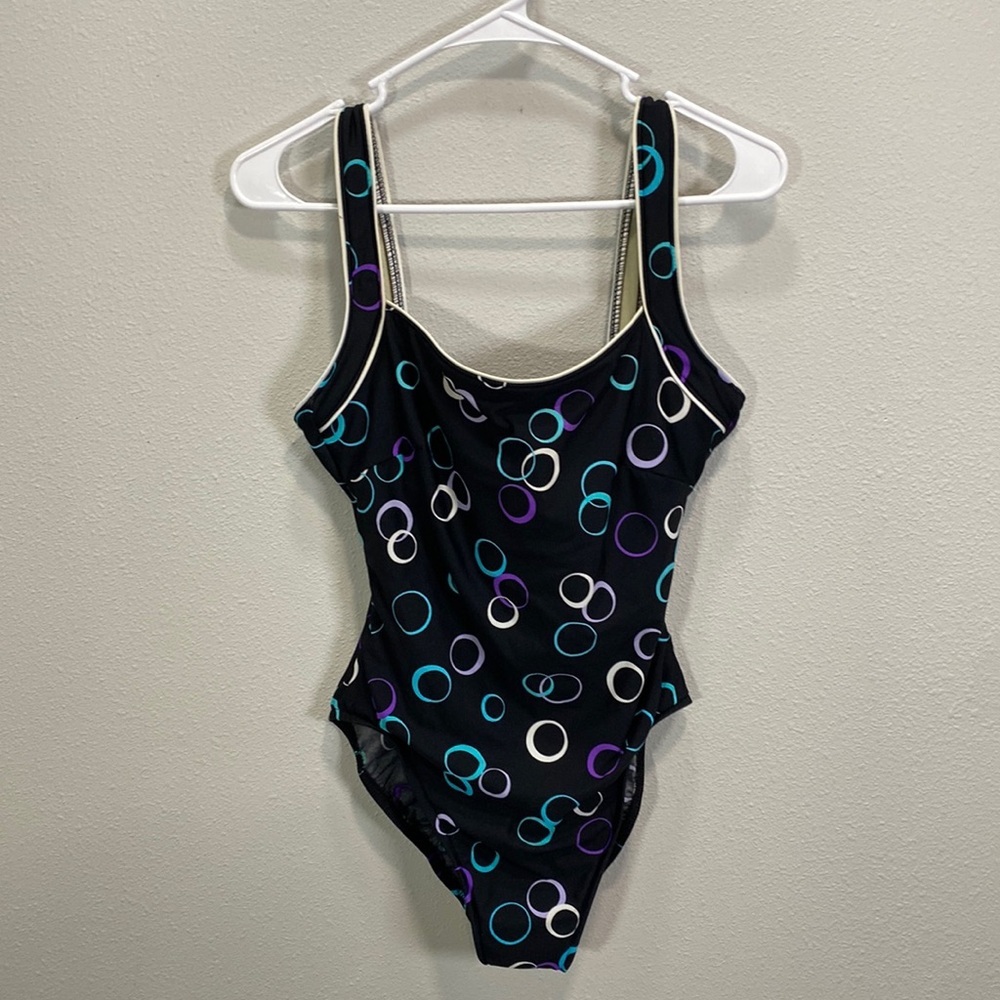 Miraclesuit underwire geometric print slimming swimsuit‎ one piece